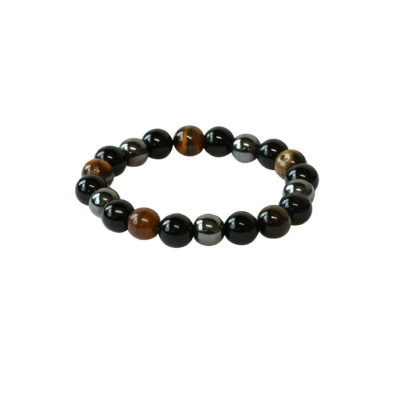 Tigers Eye, Onyx, Hematite Bracelet