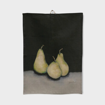 Noire Pear Linen Tea Towel