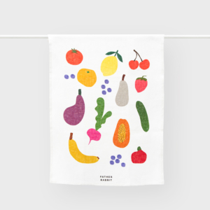 Colourful Fruit Linen Tea Towel