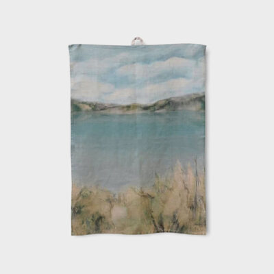 Island Summer Linen Tea Towel